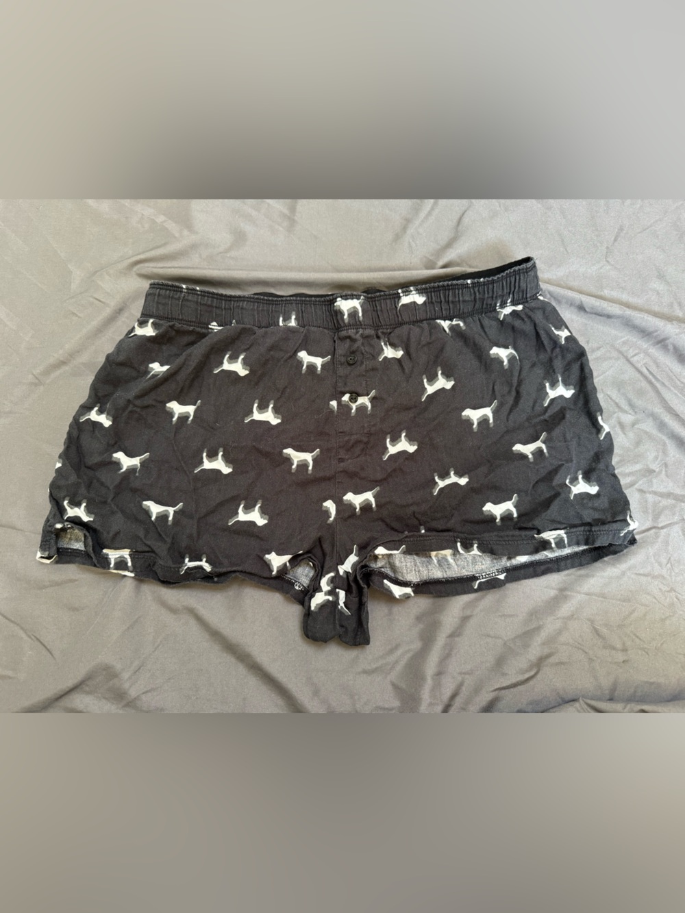 PINK Victoria's Secret Black and White Sleepwear shorts